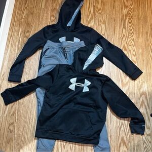 Under Armour Black and Gray Hoodie Set